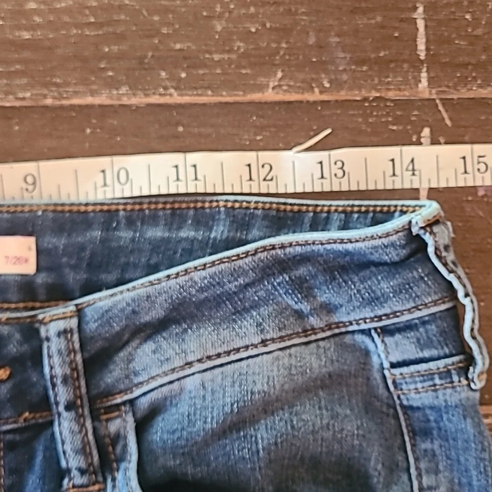 SO Women’s Bootcut Low Rise Dark Wash Denim Jeans Size 7/28 Stretch Casual
